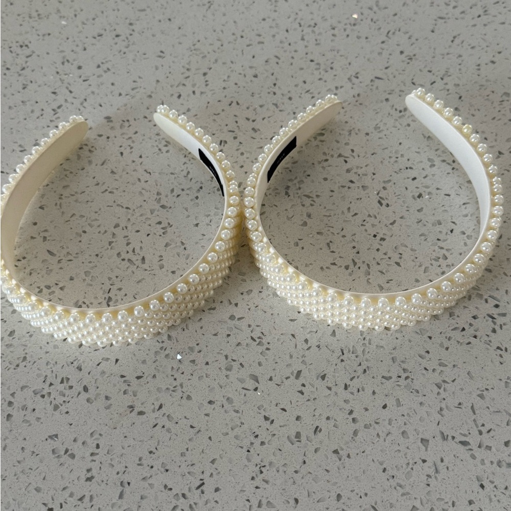 J. Crew Cream Pearl Headbands